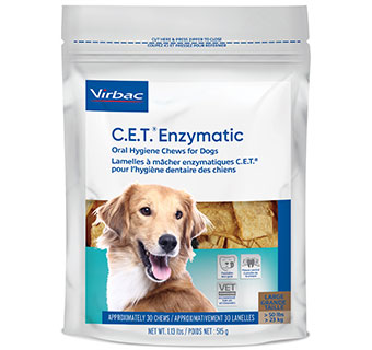 C.E.T.® ENZYMATIC ORAL HYGIENE CHEWS FOR DOGS 50+ LBS 30/PKG