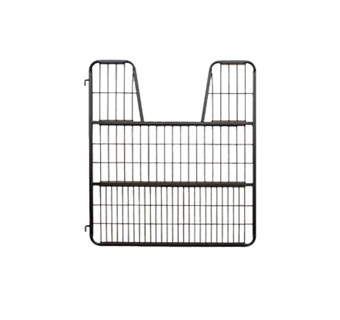 LARGE STALL GATE WITH YOKE 52 IN W X 62 IN H BLACK