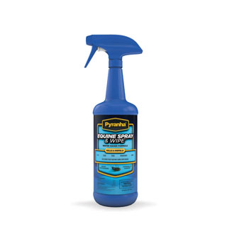 PYRANHA EQUINE SPRAY & WIPE WATER BASE 32 OZ 1/PKG