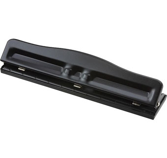 ADJUSTABLE DESKTOP PAPER PUNCH 0.28 IN HOLE BLACK