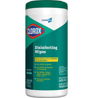 CLOROXPRO® COMMERCIAL SOLUTIONS® DISINFECTING WIPE 75/CRT