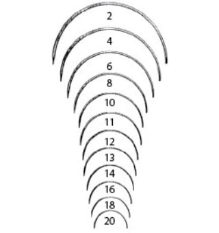 SUTURE NEEDLE 1/2C REV CUT 12/PKG 8