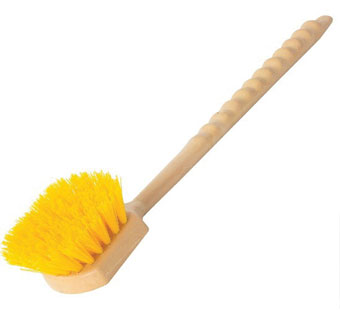 FLOATING WATER-RESISTANT GONG BRUSH YELLOW POLY FIBER 20 IN L