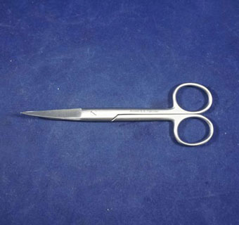 SURGICAL SCISSOR CUR/SHARP ECONOMY STAINLESS STEEL 5-1/2 IN L