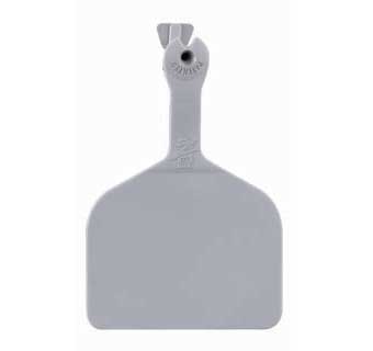 ONE-PIECE FEEDLOT EAR TAGS BLANK GRAY EACH