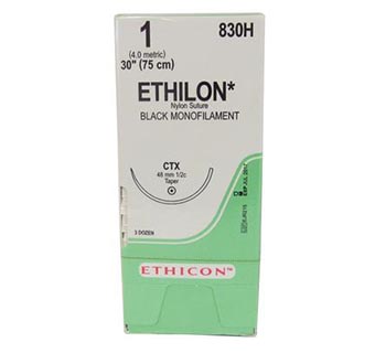 ETHICON™ ETHILON® MONOFILAMENT NYLON SUTURE 1 830H 30 IN (CTX) 36/PKG