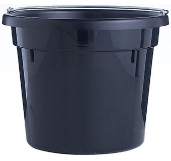 ROUND PLASTIC UTILITY BUCKET BLACK 10 QT 1/PKG