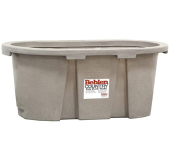 BEHLEN® COUNTRY END HEAVY-DUTY STOCK TANK ROUND POLYETHYLENE 100 GAL 48 IN L