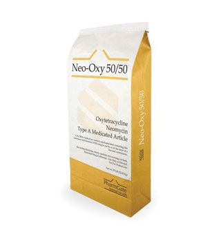 NEO-OXY 50/50 TYPE A MEDICATED FEED ADDITIVE MEAL 50 G 50 LB