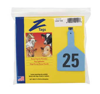 COW 1 PIECE PRE-NUMBERED LASER PRINT BLUE 1-25