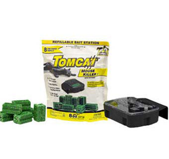 TOMCAT MOUSE KILLER 1 REFILLABLE BAIT STATION 8 OZ