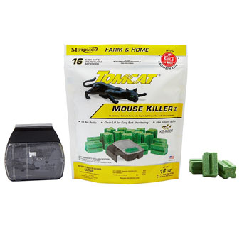 TOMCAT MOUSE KILLER 1 REFILLABLE BAIT STATION 16 OZ