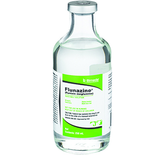 FLUNAZINE® (FLUNIXIN MEGLUMINE) INJECTABLE SOLUTION 50 MG/ML 250 ML 1/PKG (RX)