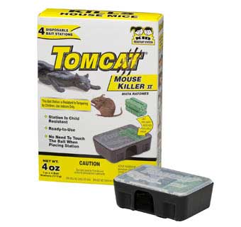 TOMCAT MOUSE KILLER 2 DISPOSABLE BAIT STATION 4 PACK