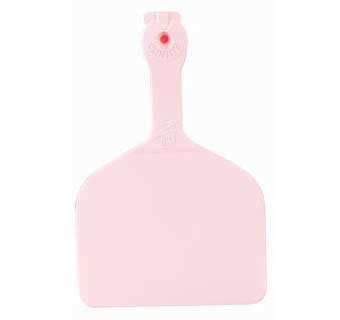 ONE-PIECE FEEDLOT EAR TAGS BLANK ROSE EACH