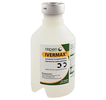 IVERMAX® (IVERMECTIN) 1% STERILE SOLUTION FOR INJECTION NB 250ML (SHORT DATE)