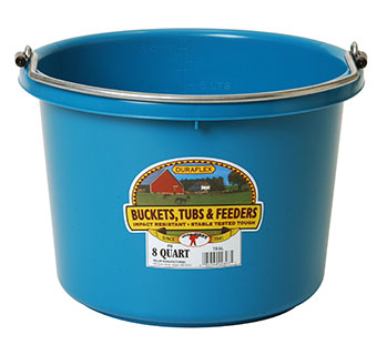 PLASTIC BUCKET - 8 QUART - TEAL - EACH