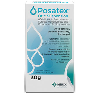 POSATEX® OTIC SUSPENSION 30 G 6/PKG (RX)