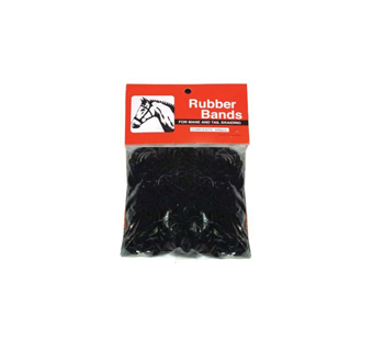 BRAID BAND RUBBER BLACK 500/PKG