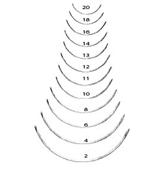 SUTURE NEEDLE 3/8C TPR 6 12/PKG