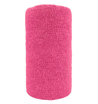 CATTLE WRAP BANDAGE 4 IN X 5 YDS NEON PINK 100/PKG