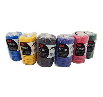 3M™ VETRAP™ ASSORTED COLOR PACKS ASSORTED COLORS 4 IN X 5 YD 18/PKG