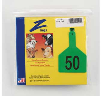 COW 1 PIECE PRE-NUMBERED LASER PRINT GREEN 26-50