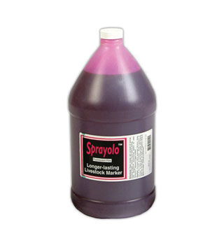 SPRAYOLO™ LONG-LASTING READY-TO-USE LIVESTOCK MARKER ORANGE 1 GAL