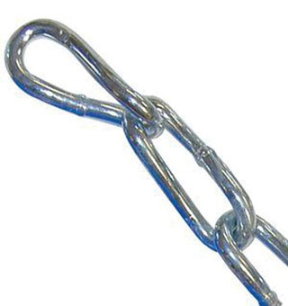 TWISTED LINK NECK CHAIN STEEL 1/0 40 IN