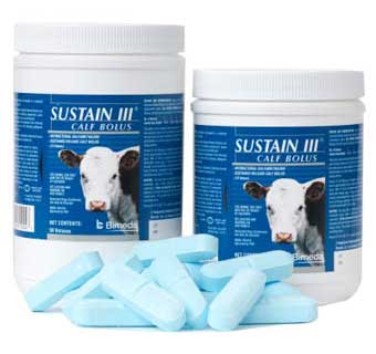SUSTAIN III® CALF BOLUS (SULFAMETHAZINE) 50 COUNT