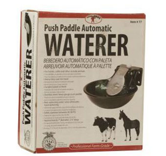 PUSH-PADDLE AUTOMATIC STOCK WATERER 10 IN L X 8.5 IN W X 5 IN H 1/PKG