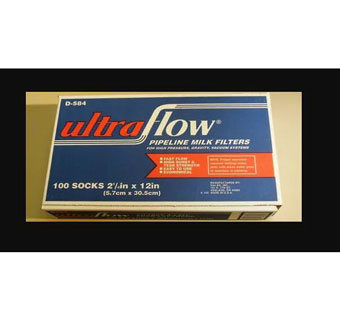 ULTRAFLOW® FILTER SOCK 2-1/4 IN ID X 12 IN L FABRIC 100/BX
