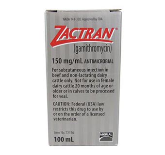 ZACTRAN® INJECTABLE (GAMITHROMYCIN) 100 ML RX