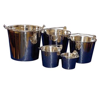 STAINLESS STEEL PAIL WITH HANDLE 13 QUART