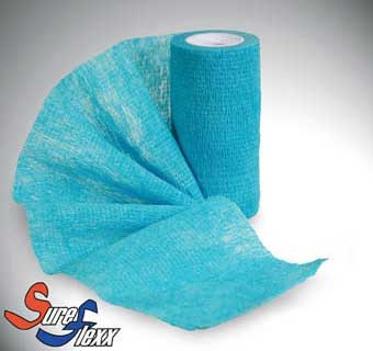 SUREFLEXX SELF ADHESIVE BANDAGES TEAL 4 INCH 18/PKG