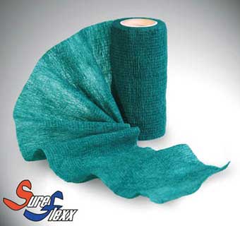 SUREFLEXX SELF ADHESIVE BANDAGES DARK GREEN 4 INCH 18/PKG