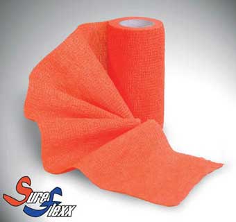 SUREFLEXX SELF ADHESIVE BANDAGES ORANGE 4 INCH 18/PKG
