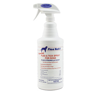 FLEA HALT™! WATER-BASED FLEA & TICK SPRAY FOR DOGS 40 OZ 1/PKG