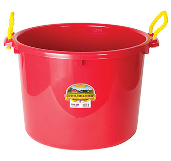 MUCK TUB - 70 QUART - RED - EACH