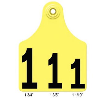 ALLFLEX® GLOBAL MAXI FEMALE CATTLE EAR TAG BLUE 76-100 25/PKG