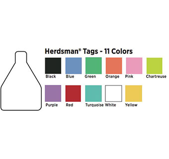 HERDSMAN™ LARGE TAG - BLANK - PURPLE - 25/BAG