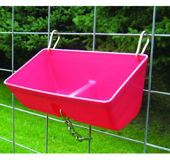 FENCE FEEDER WITH CLIPS - 16IN - RED - EACH