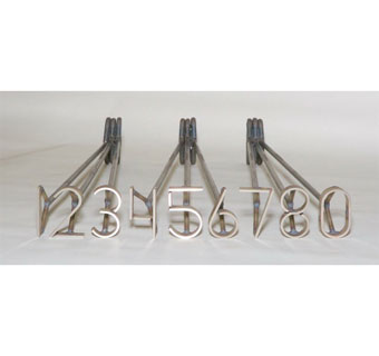 IRONS PAINT BRANDER SET STAINLESS STEEL 0-8 4 IN