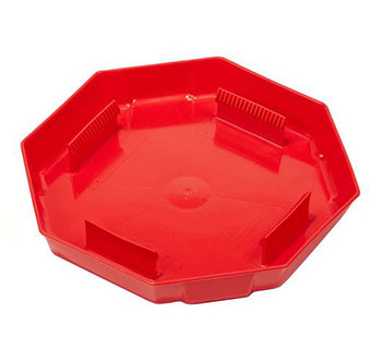 POULTRY JAR BASE - RED - EACH