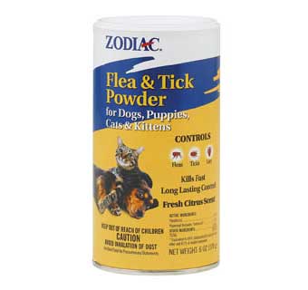 ZODIAC FLEA AND TICK POWDER 6 OZ