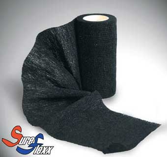 SUREFLEXX SELF ADHESIVE BANDAGES BLACK 4 INCH 18/PKG