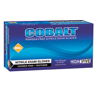 COBALT® NITRILE POWDER-FREE EXAM GLOVES LARGE 100 COUNT