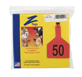 COW 1 PIECE PRE-NUMBERED LASER PRINT RED 26-50