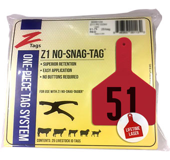 COW 1 PIECE PRE-NUMBERED LASER PRINT RED 51-75