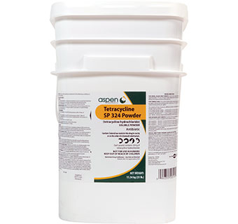 TETRACYCLINE SP 324 POWDER (TETRACYCLINE HYDROCHLORIDE) 25 LB 1/PKG (RX)